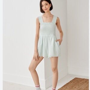 American Eagle Striped Romper